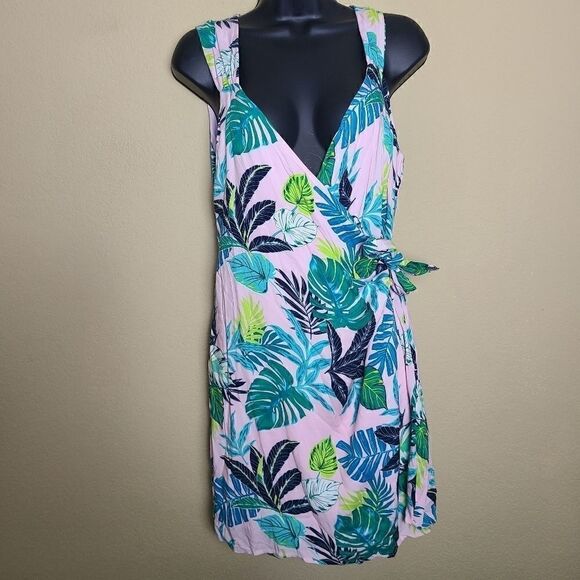 NWT Le Lis Palm Wrap Dress - Picture 1 of 10